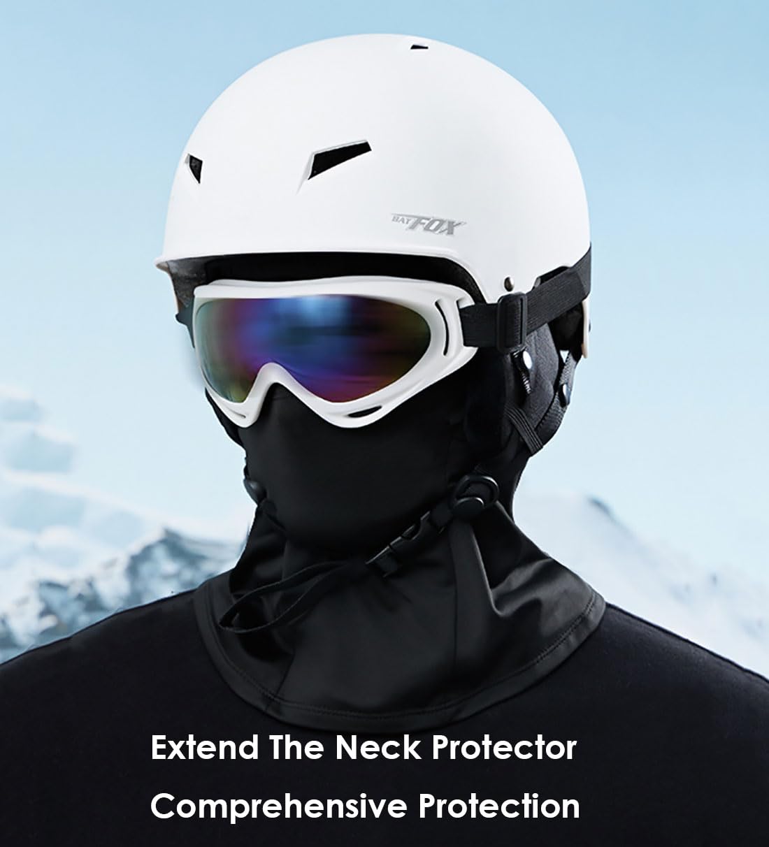 AILONSHAWN Black Winter Ski Mask for Men Women Fleece Lined Balaclava Face Mask Warm Shiesty Mask Head Mask Cold Weather Motorcycle Helmet