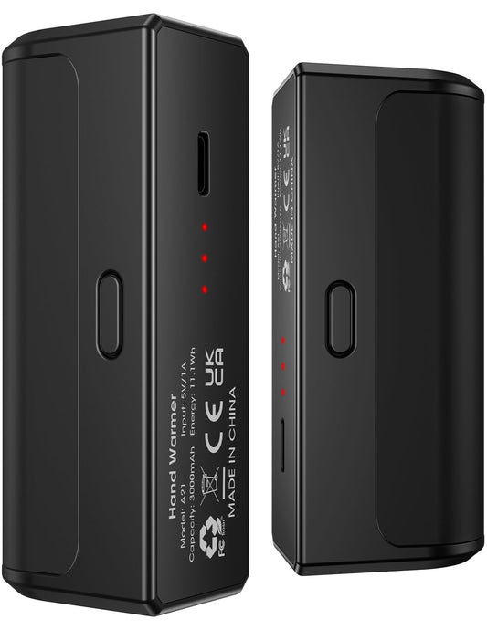 OLV Magnetic Hand Warmers Rechargeable 2 Pack 6000mAh Electric Portable USB Hot Pocket Sized Hand Warmer 18Hrs Long Heating Heater Therapy Gifts for Men Women Camping,Hunting,Golf,Travel Essentials