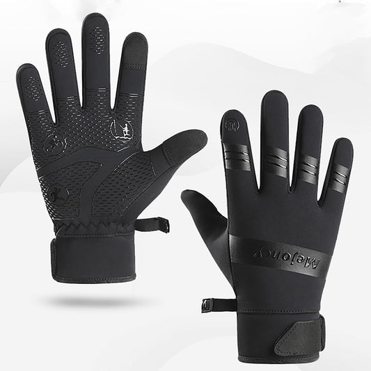 TELoni Thermal Gloves for Men Women, Windproof Waterproof Anti-Slip Touch Screen Winter Warm Gloves for Running Driving Riding Cycling Hiking Skiing Fishing Mountaineering (XL)