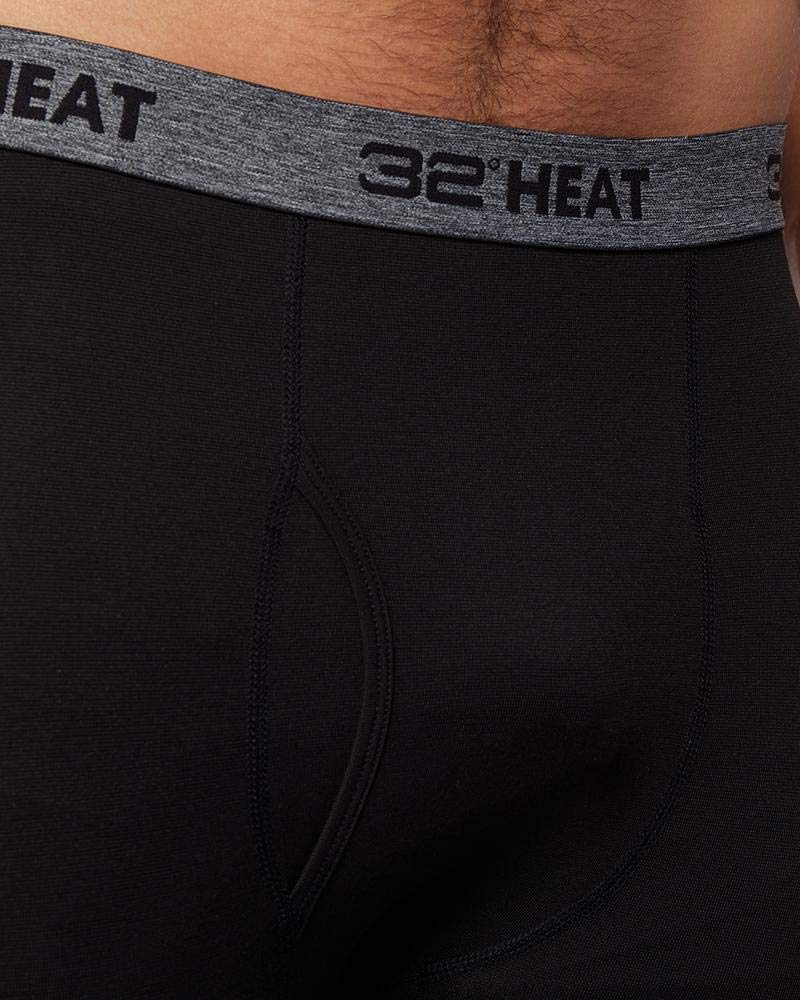 32 Degrees Heat Mens Performance Thermal Lightweight Baselayer Legging Pant, Black, Small