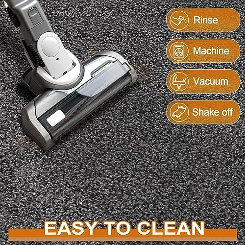 Mibao Front Door Mat, Dirt Trapper Welcome Mat for Outdoor Indoor, Non-Slip Waterproof Doormat, Durable Machine Washable Low Profile Entry Rug for Back Door Outside Patio Porch, 36" x 24", Grey