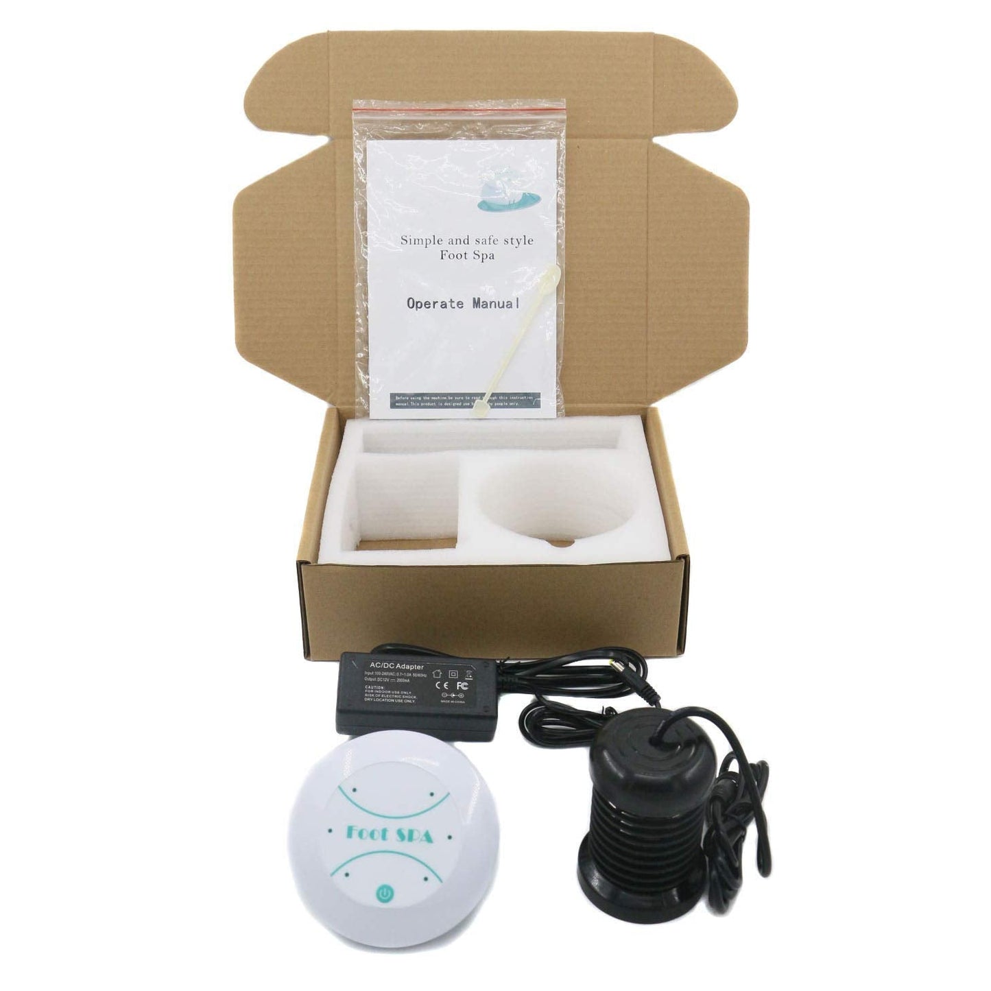 Saweyona Portable Ionic Foot Spa Detox Foot Bath Machine, Ionic Detox Foot Spa Ion Cleanse for Home Use Spa Club Salon or Holiday Travel Gift US Stock(Tub not Include)