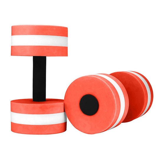 Water Dumbbells, Set of 2 Aquatic Exercise Dumbell, Water Aerobic Exercise Foam Dumbbells Pool Resistance for Men Women Weight Loss Water Sports Fitness Tool (Orange)