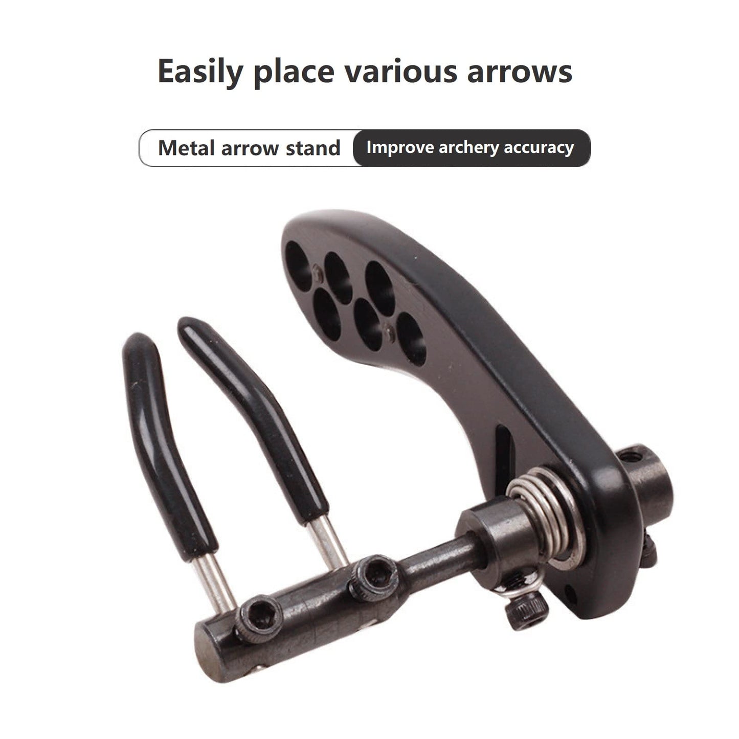 SOPOGER Archery Arrow Rest Recurve Bow Arrow Launcher Rest Arrow Rest for Compound Bow Hunting Target Shooting Screw in Right Hand (Black)