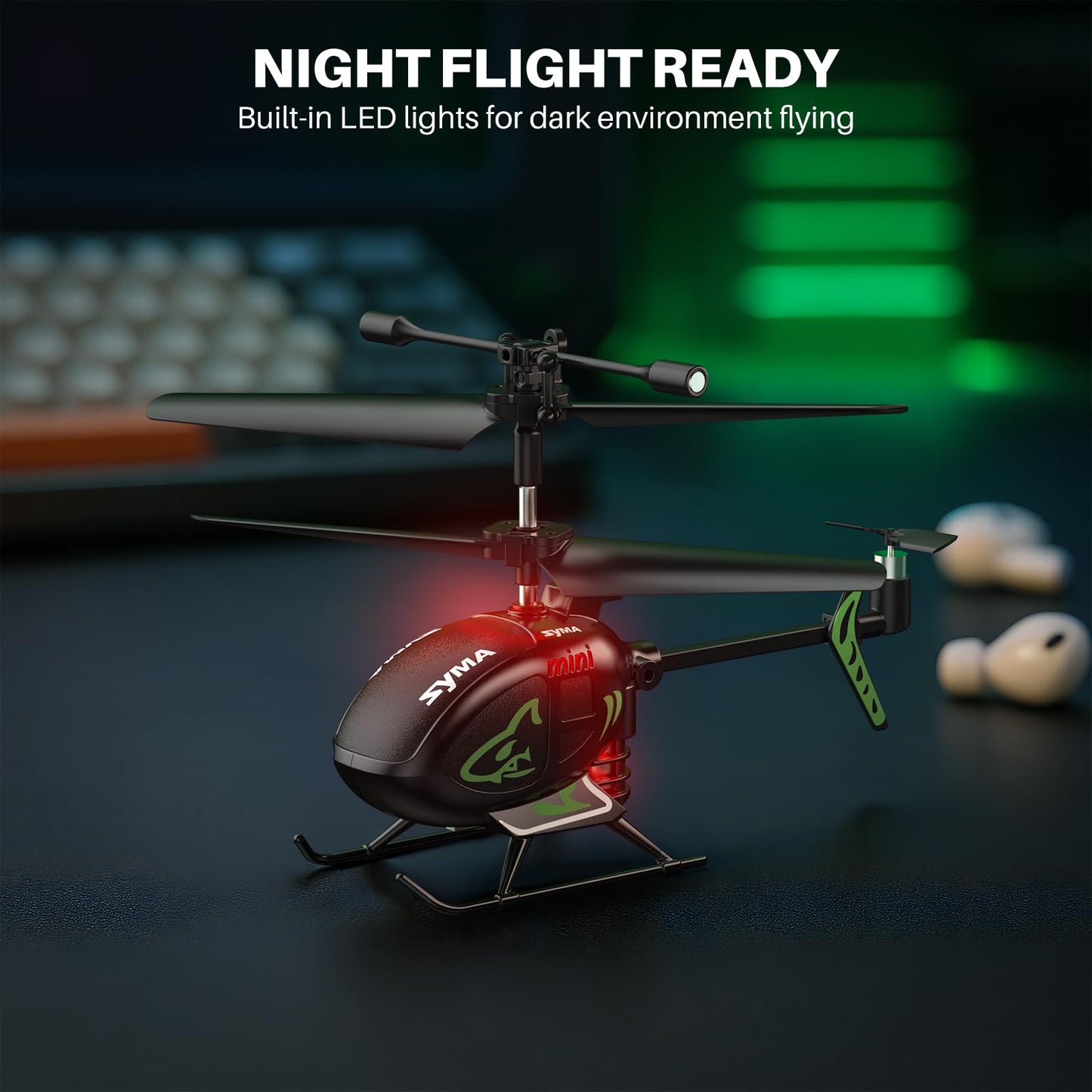 SYMA S100 Mini RC Helicopter with Gyro Stabilizer, Altitude Hold, 3.5 Channel, 5-7 Min Flight Time, Remote Control Helicopter Toy for Boys and Girls