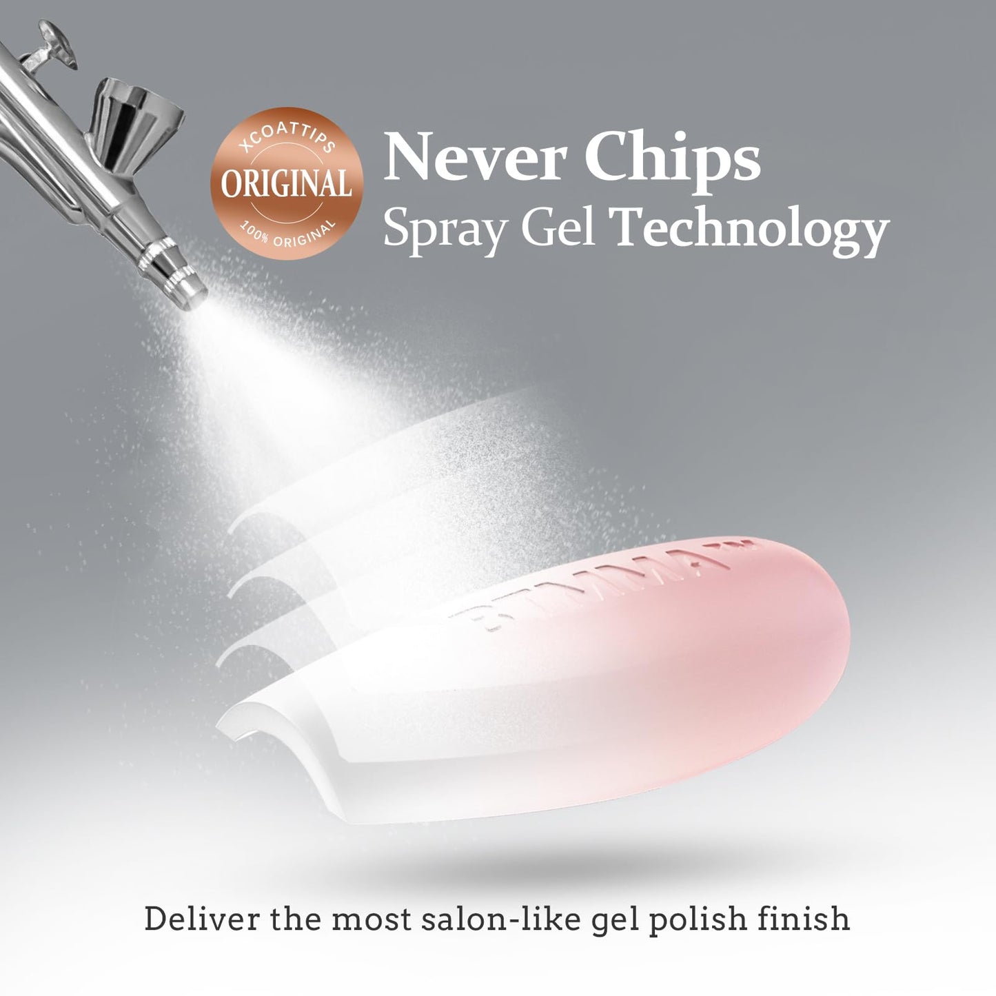 BTArtboxnails XCOATTIPS Ombre Nails - Square Press on Nails, Gel Nail Tips Extra Short Pink White Gradient Soft Gel False Nail Tips Soak Off Fake Nails Extensions DIY