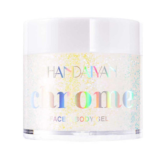 Holographic Body Glitter Gel - Cosmetic-Grade, Color Changing Long-Lasting Glitter for Face, Body, and Hair, Safe and Easy to Use, Perfect for Festivals Parties (Neon Violet)