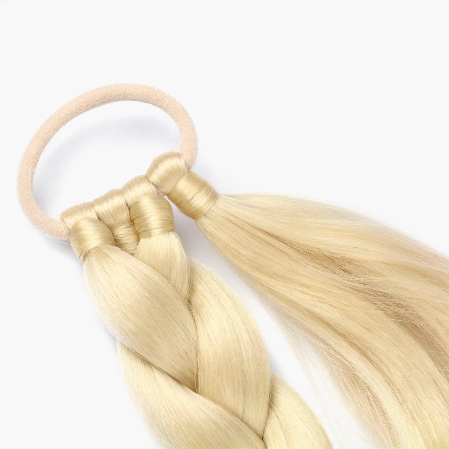 LyoRuSi 2 Pack Long Braided Ponytail Extension with Hair Tie Straight Wrap Around Braided Ponytail Extension(613#)