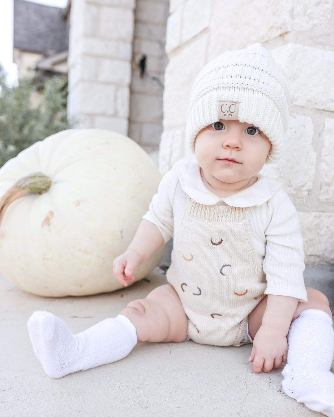 Funky Junque Kids Beanie (NO POM) - Ivory