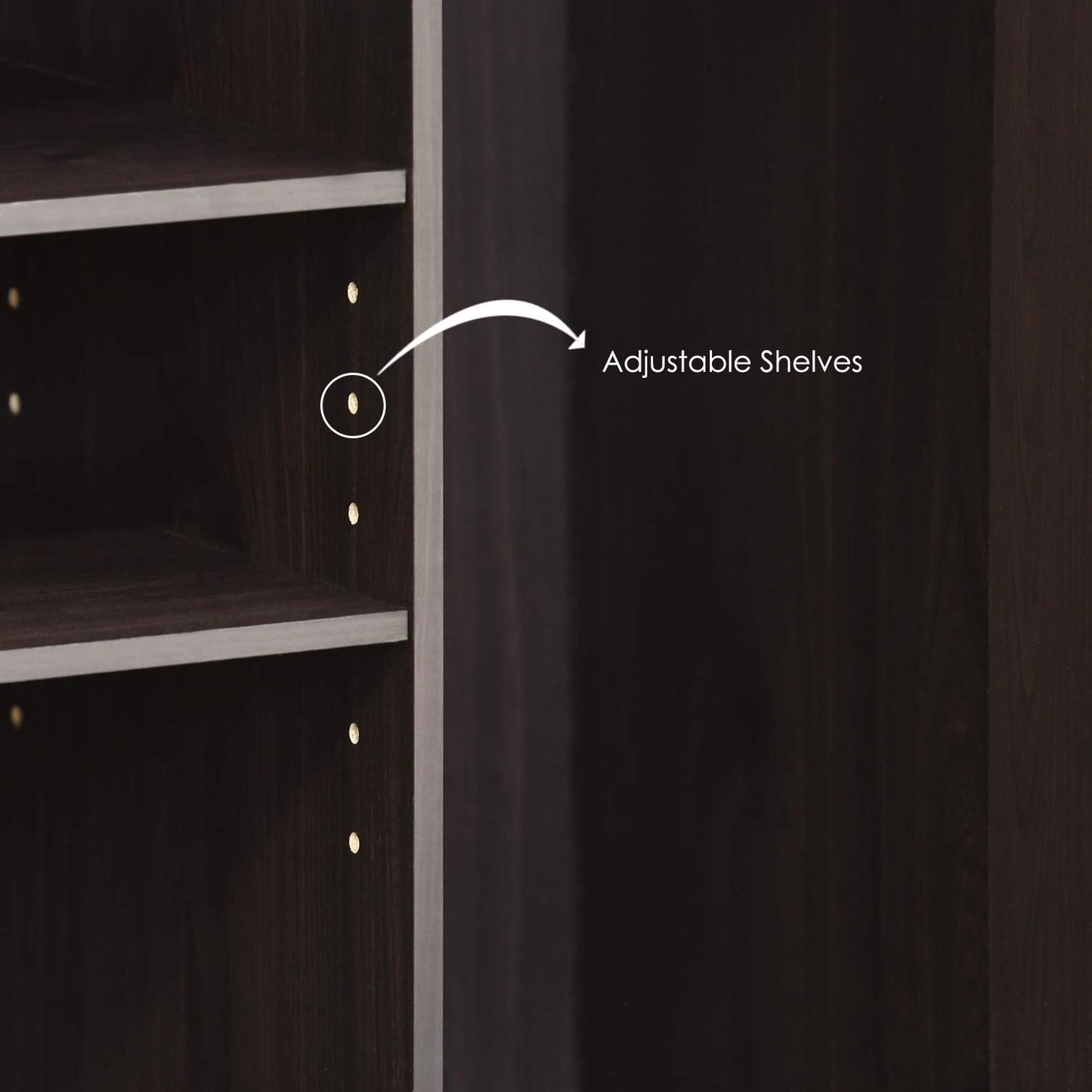 Furinno Econ TV Stand Entertainment Center, Espresso