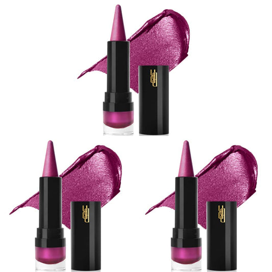 Black Radiance Metalicious Lipstick Lip Sculptor Diamond Pink (Hot Pink) (Pack of 3)