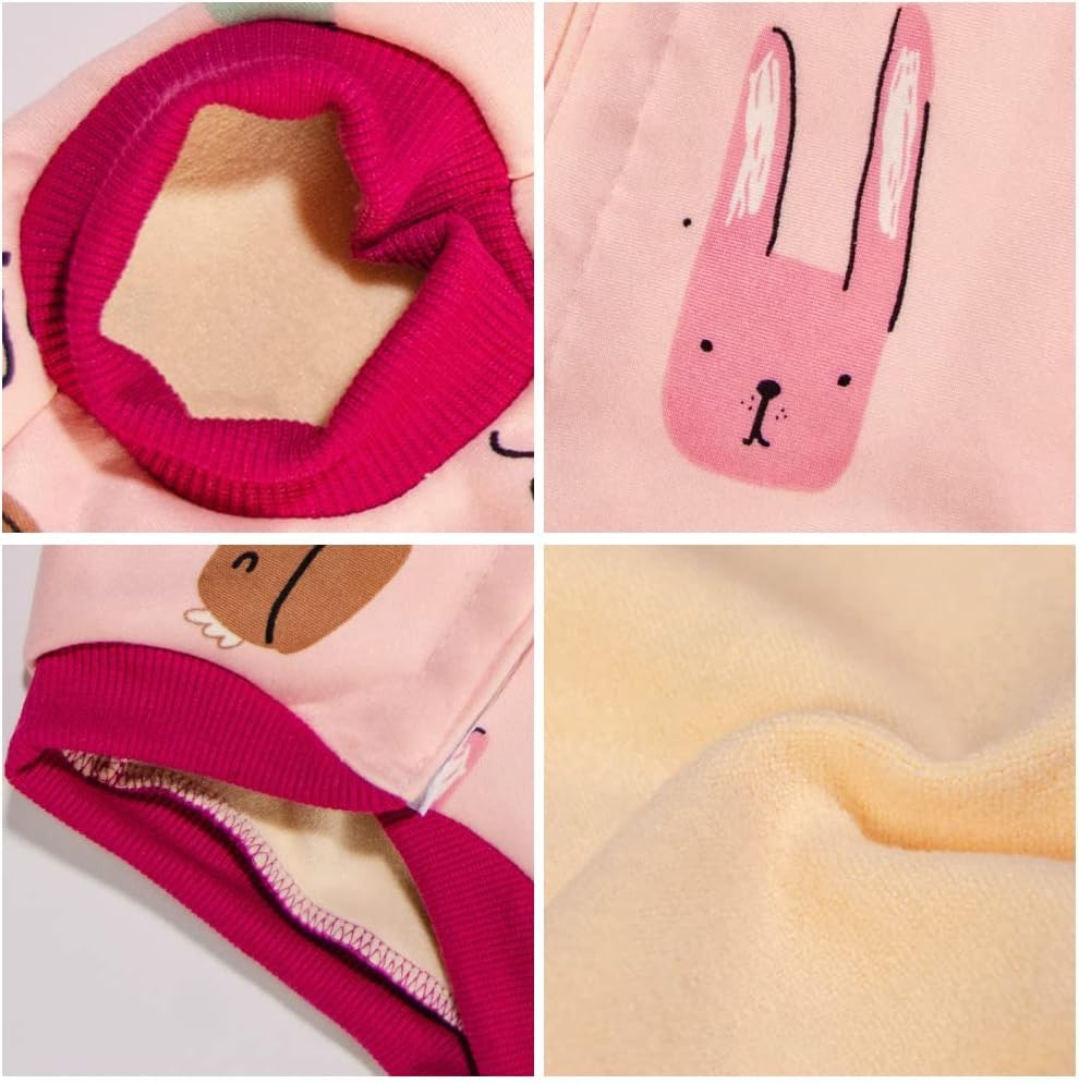 Dog Recovery Suit Post Surgery Shirt for Puppy,Winter Fleece Wound Protective Clothes for Little Animals Warm Dog Vest Windproof Dog Spay Recovery Suit(Houndstooth-XS)