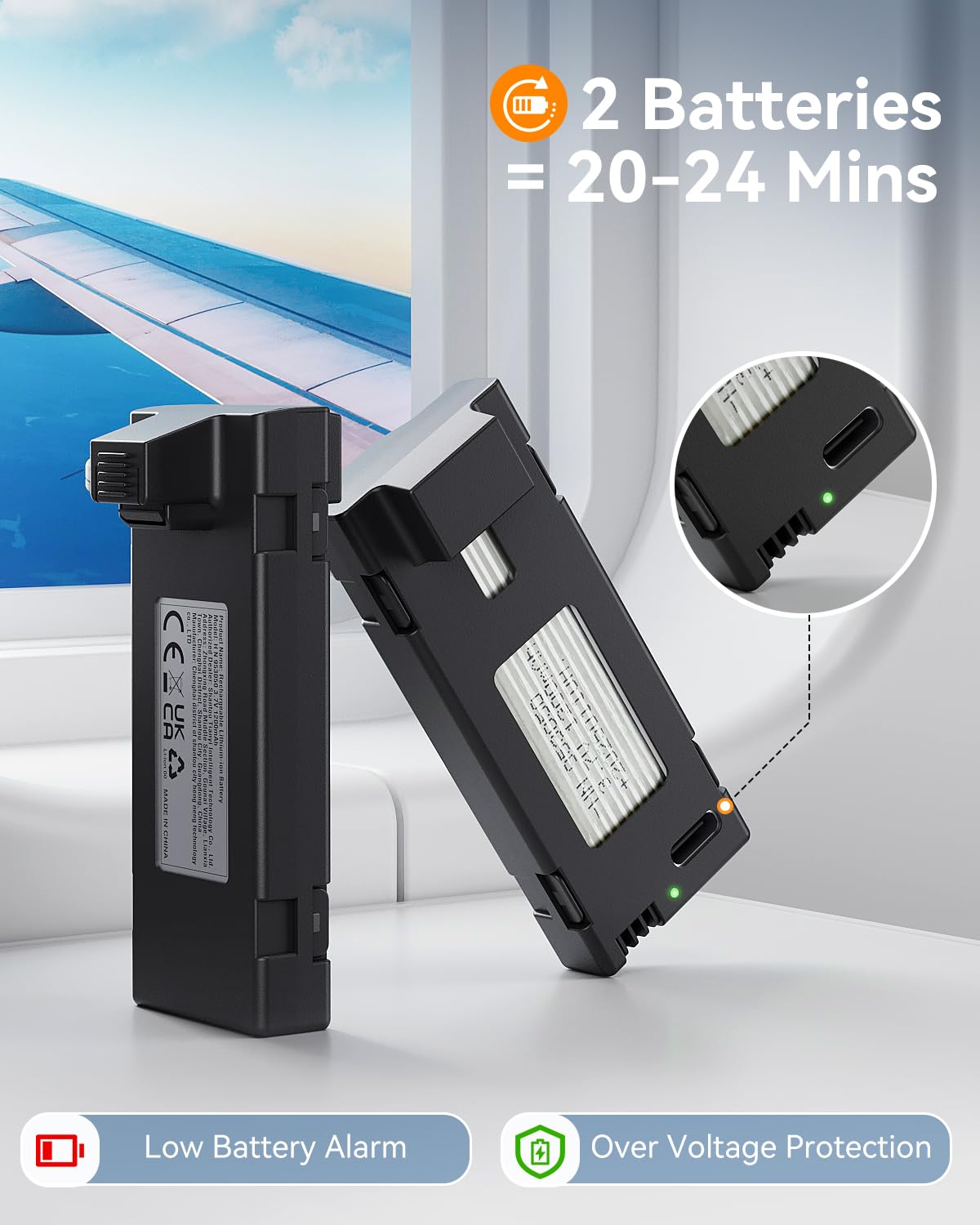 FERIETELF Drone with Camera for Kids - Foldable Mini Drones for Beginners or Adults, 1080P HD RC Quadcopter, w/2 Batteries and Storage Case, Toy for Boys Girls