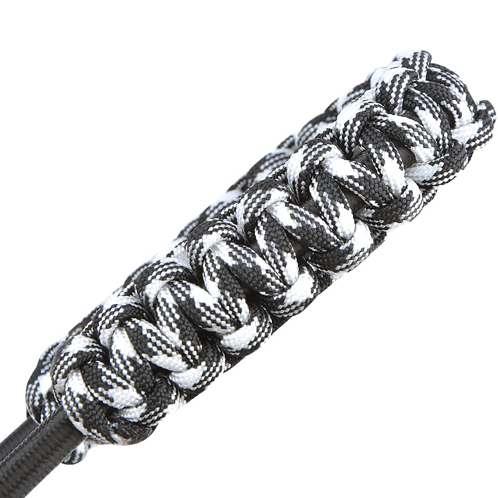 ZSHJGJR Archery Bow Wrist Sling Braided Archery Adjustable Bow Strap Wrist Sling For Compound Bow Hunting Shooting Accessories (black & white)