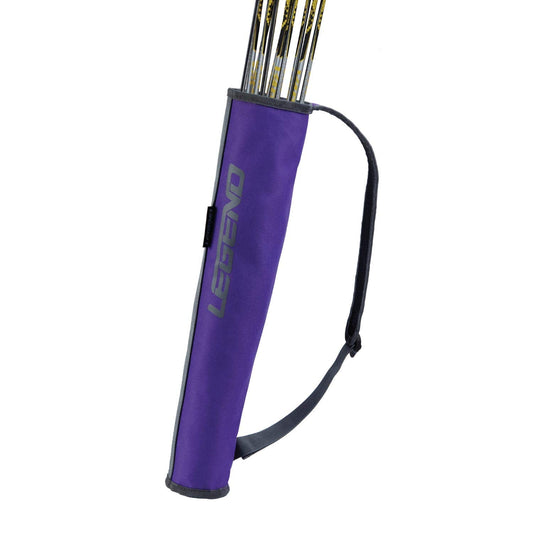 Legend Arrow Quiver for Kids and Adults - Arrow Case for 16 Arrows - Back Bow Quiver for Left or Right-Handed Archers - Sling Arrow Carry Case - Arrow Holders for Archery with Padded Shoulder Strap