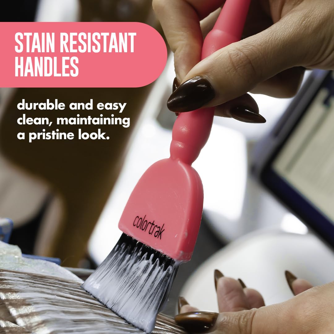 Colortrak Electric Wands 3PK - Includes 1 King and 2 Queen Brushes with Firm Bristles, Stain-Resistant Handles, Ergonomic Non-Slip Design, Ideal for All Color Applications