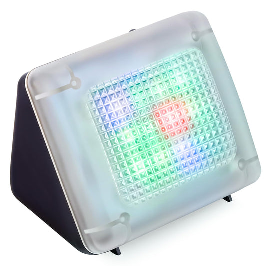 FakeTV - FTV-10 Charcoal Design Burglar Deterrent – Simulated TV Light with Frosted Lens – Energy-Efficient LED Dummy Home Security Technology – Prime Quality House & Valuables Protection Equipment