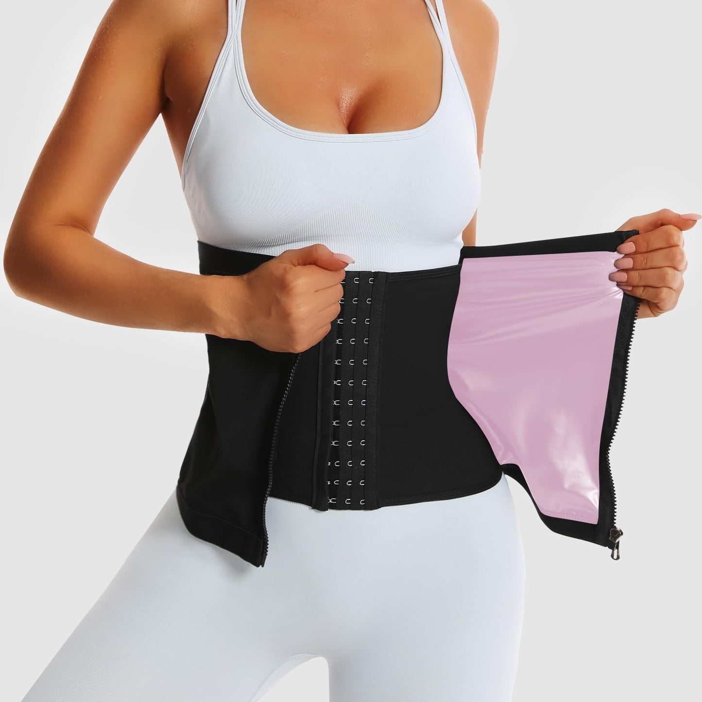 JBT Waist Trainer for Women,Sweat Band&Workout Waist Trainer for Women,Specially Designed for Women Waist Trimmer for Women (Pink, M)