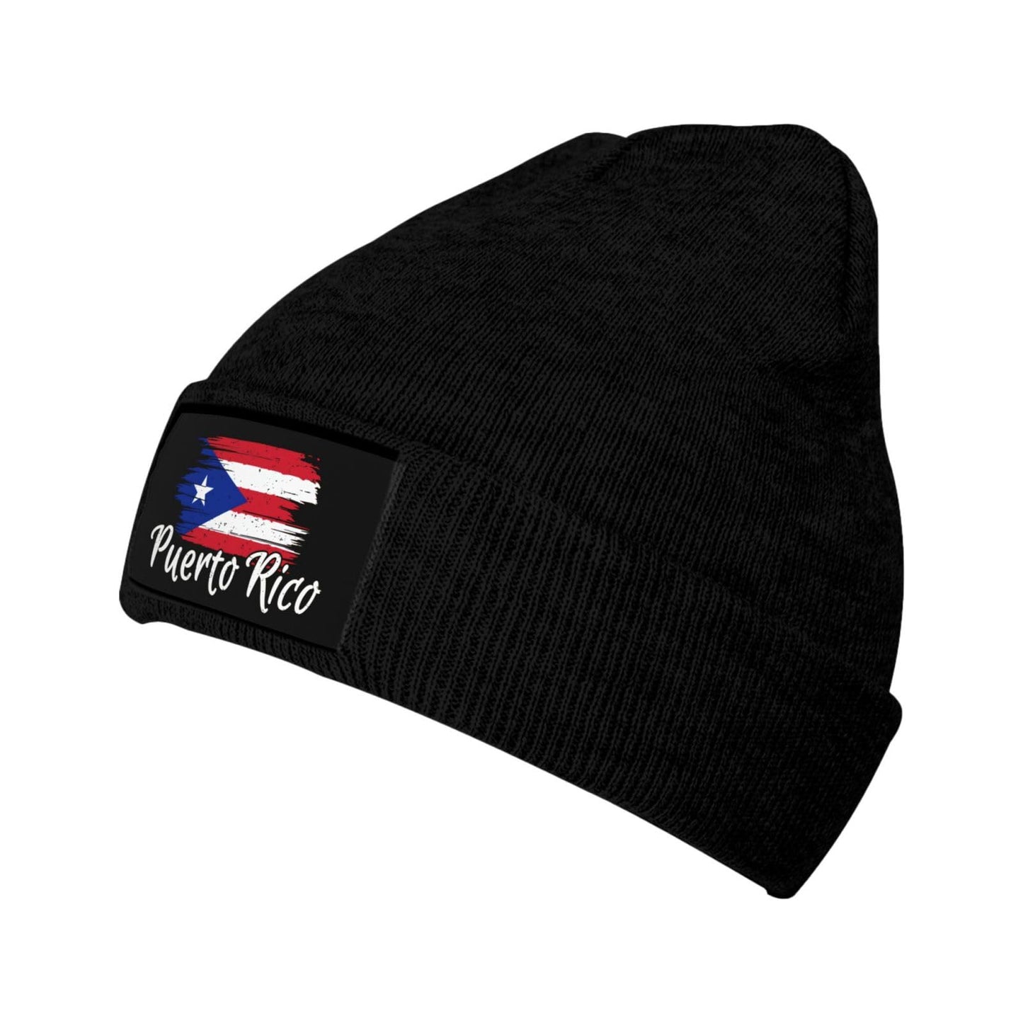Cute Puerto Rico Flag Hats Men Women Slouchy Beanie Hat Winter Knit Caps Soft Ski Hats Unisex