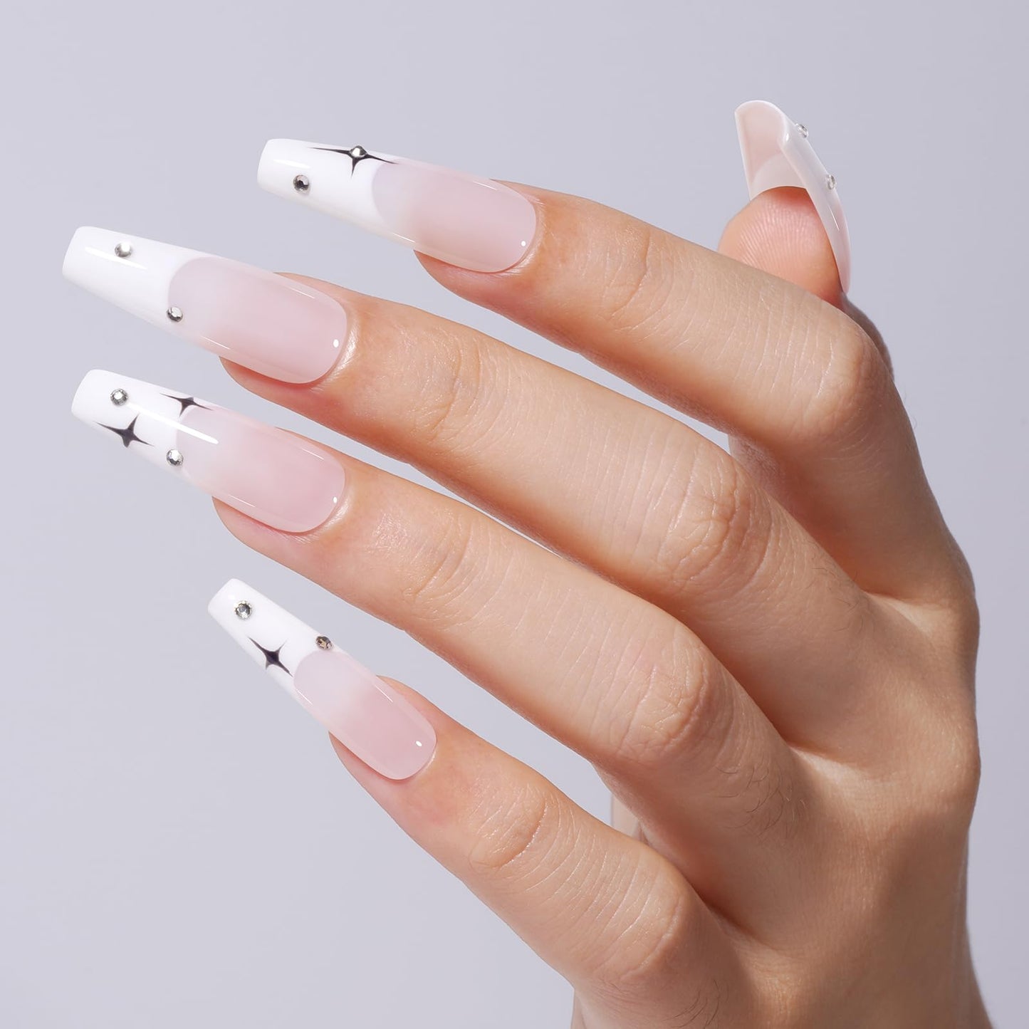 TOMICCA White Gel Nail Polish, 15ml White Gel Polish, Soak Off UV White Nail Polish Gel for French Tip Manicure Nail Art