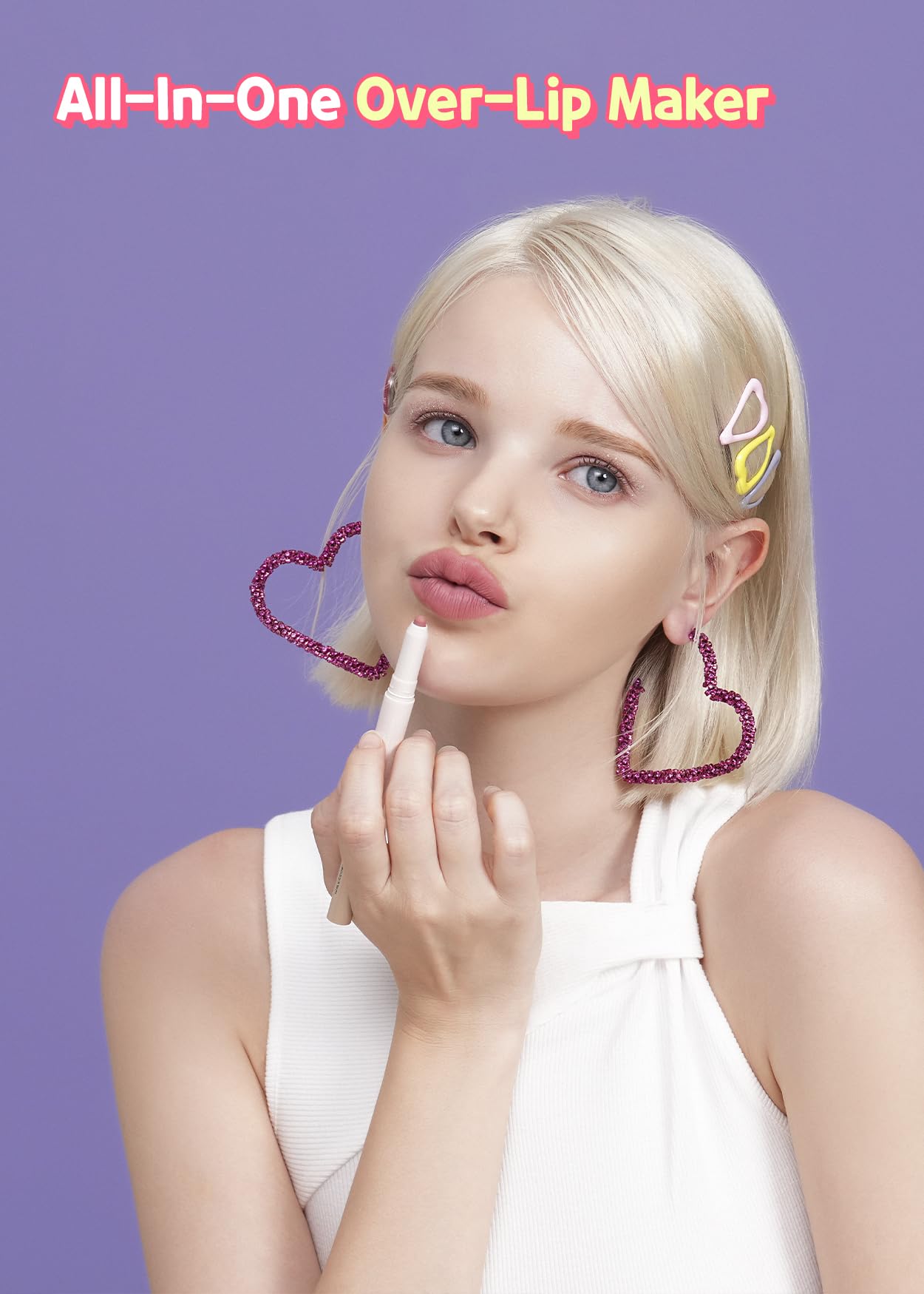 COLORGRAM All In One Over-Lip Maker 05 Cool Rose | Versatile Lip Liner & Contour, Matte finish, Perfect for Daily wear, Bigger and Fuller Lips, Plumping effect, Smooth, creamy texture