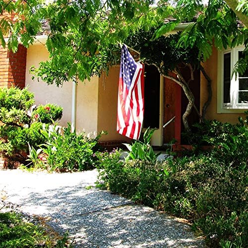 American Flag 3x5 FT Embroidered Stars, Sewn Stripes, Brass Grommets USA US Flag Polyester Durable long Lasting for Outdoor Use