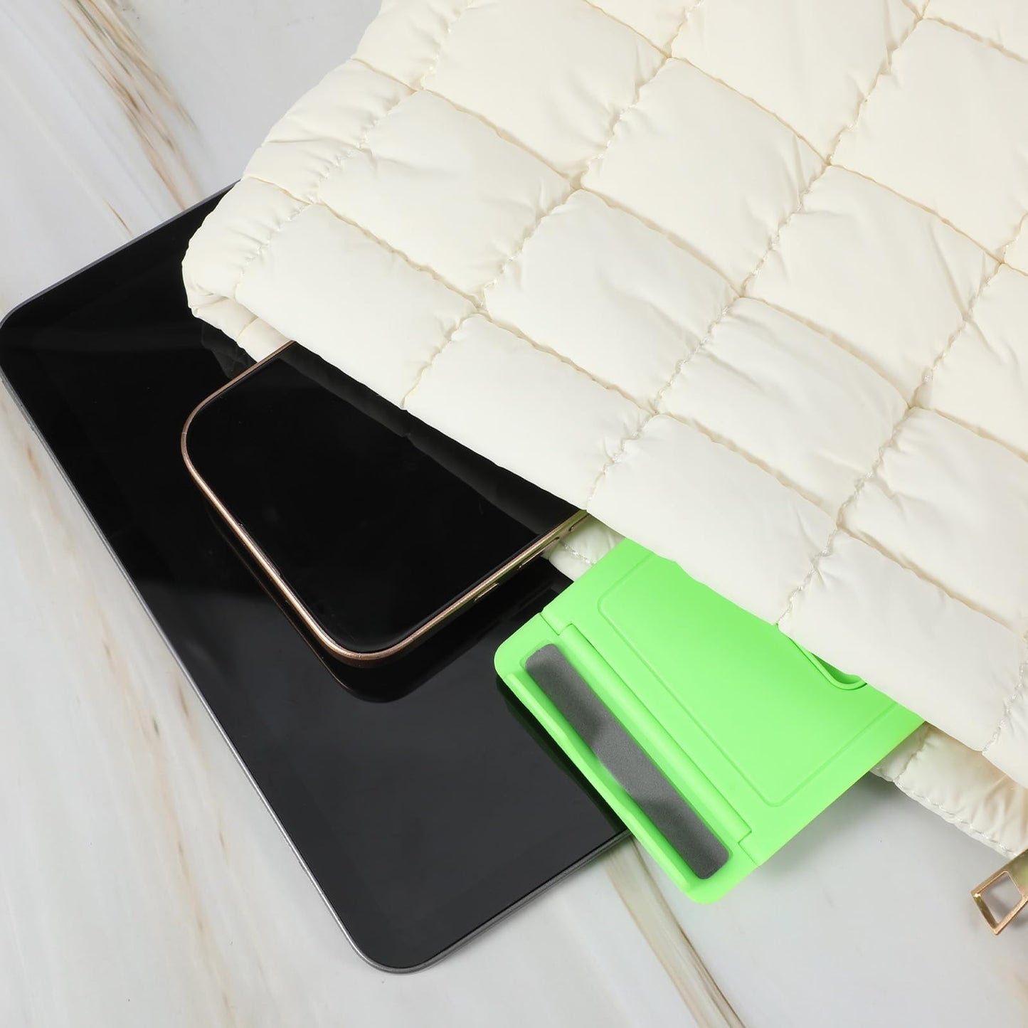 Bruislard 7 Pack Foldable Phone Stands Holder, Multi-Angle Desktop Tablet Stand Portable Universal Tabletop Phone Holder for All Mobile Smart Cell Phones Tablet Display