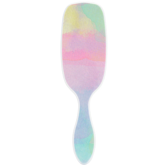 Wet Brush Shine Enhancer Paddle Brush, Color Wash Stripes - Hair Detangler Brush with Ultra Soft Bristles, Infused With Natural Argan Oil, Shiny Detangle & Smooth Hair, Wet or Dry, For All Hair Types