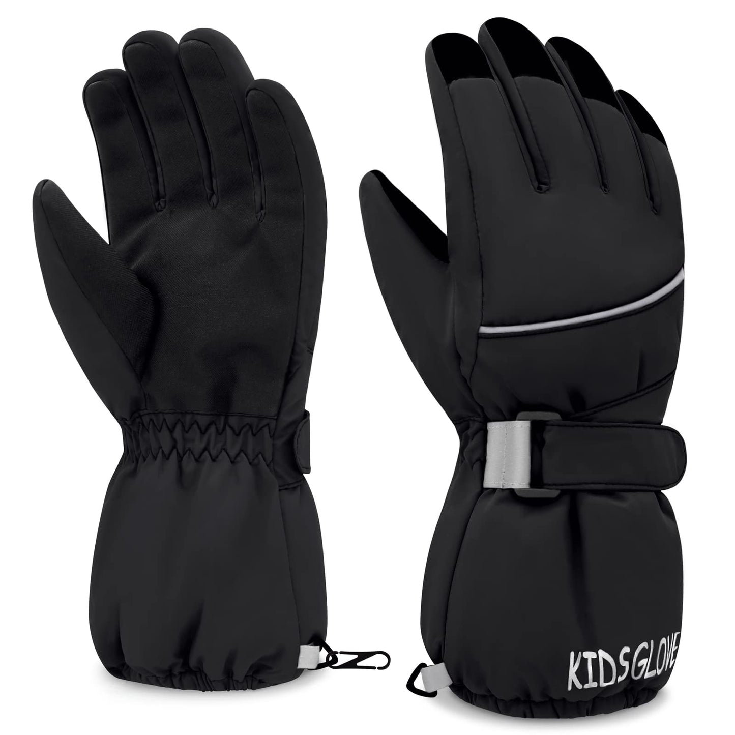Sarfel Boys Snow Gloves for Boys Winter Gloves Boys Waterproof Gloves Girls Winter Gloves Girls Gloves Boys Gloves 10-12 Years