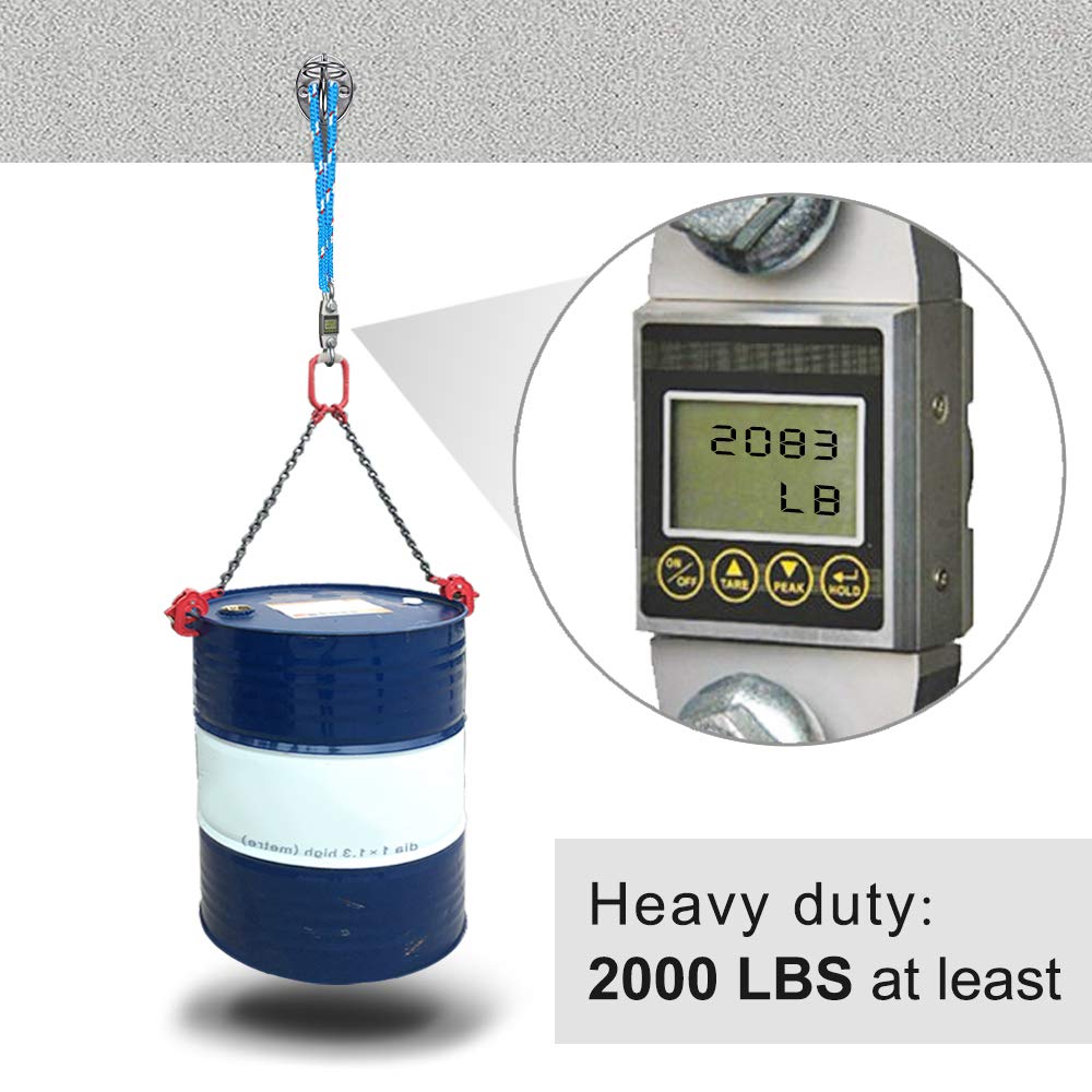 BeneLabel Wall Mount Bracket for Suspension Strap Trainer, 2000LB Capacity, Body Weight Strength Training Systems, Aerial Yoga Swing Hammock, Resistance Band, Battle Rope, Boxing Equipment