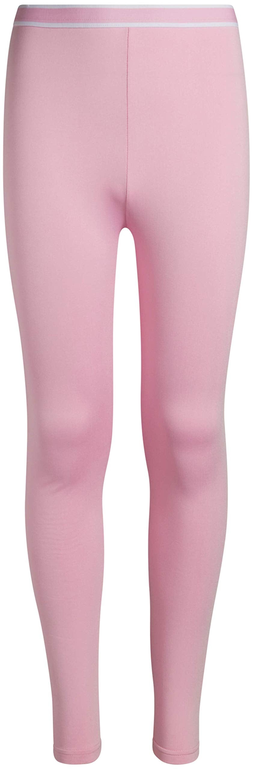 Rene Rofe Girls' Thermal Set - 2 Piece Fleece Lined Breathable Top and Long Johns - Thermal Underwear for Girls (2T-16), Size 4T, Pink