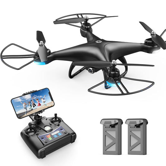 Holy Stone HS110D FPV RC Drone With 1080P HD Camera Live Video 120 Wide Angle WiFi Quadcopter With Gravity Sensor, Voice Control, Gesture Control, Altitude Hold, Headless Mode, 3D Flip RTF 2 Batteries