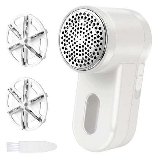 Z-TIISON Electric Lint Remover, Portable Fabric Shaver Defuzzer with 6-Leaf Blades, Dual Protection, Removable Bin, Quickly Remove Fuzz, Lint Balls, Pills, Bobbles from Clothes, Couch&Carpet