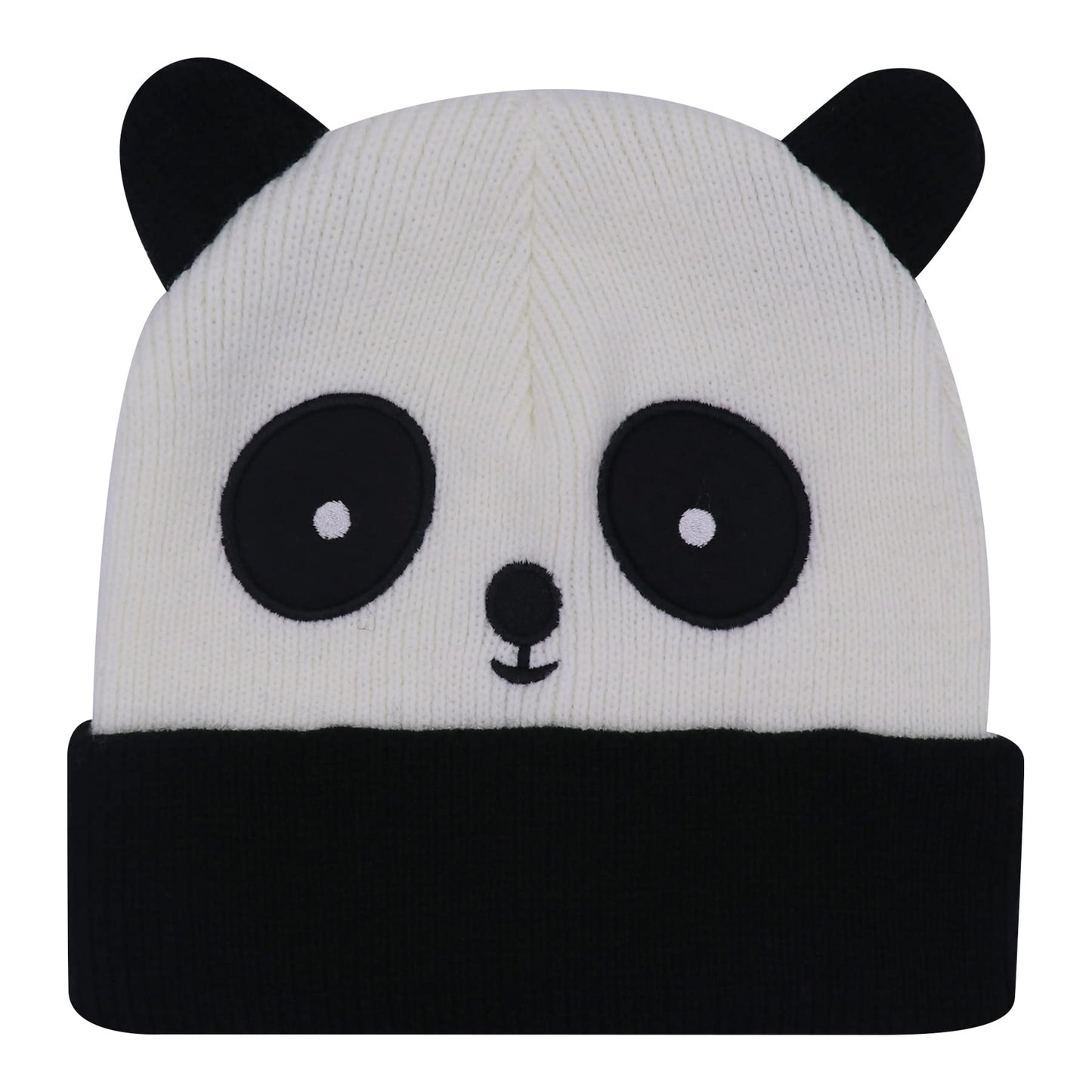 MOSSTYUS Women Men Knit Beanie Hat Winter Warm Knitted Skull Cuffed Beanies Cap Crochet Christmas Ski Beanie Headgear, Panda