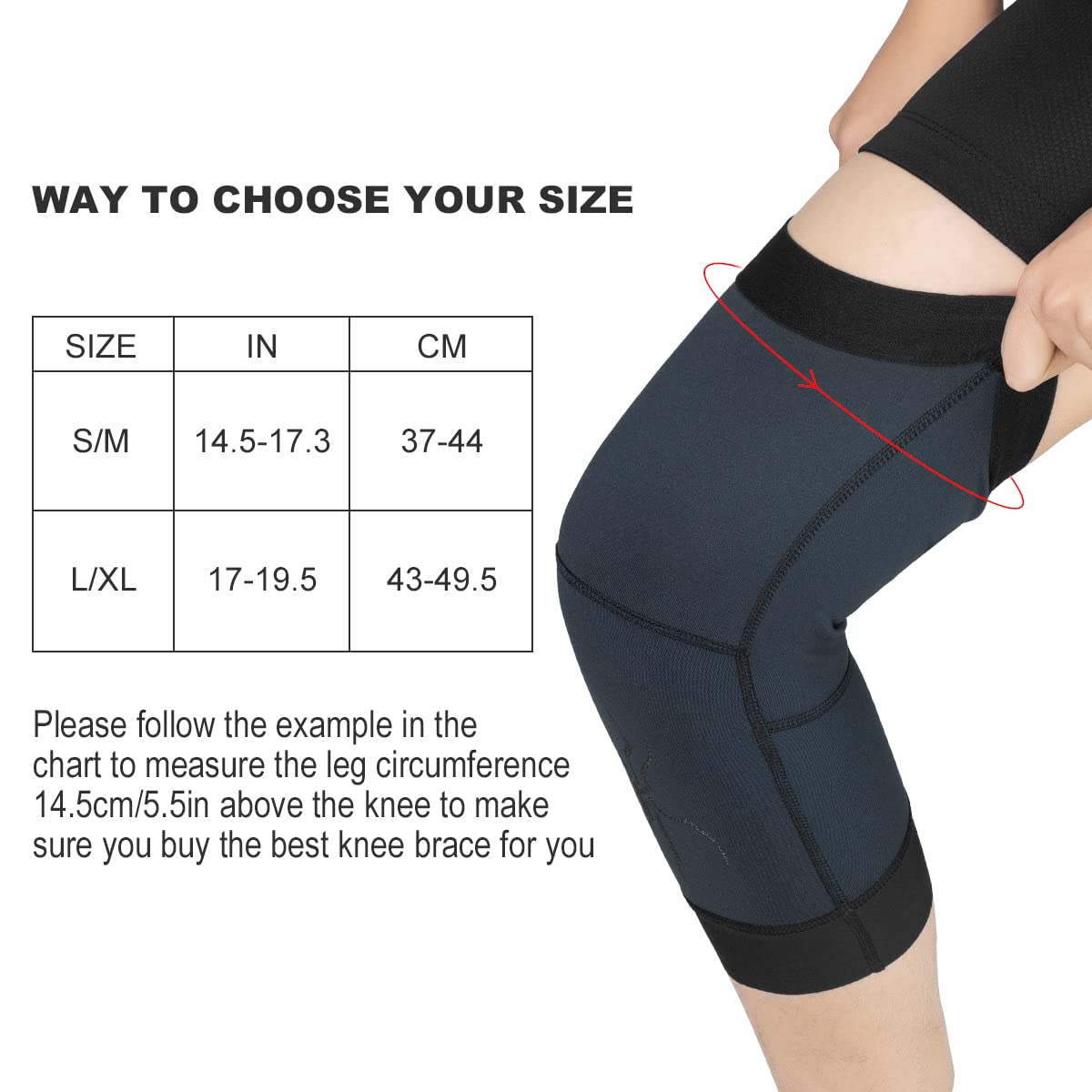 ROCKBROS Knee Warmer for Men Thermal Leg Warmer Knee Brace Anti-slip Knee Sleeves Winter for Basketball Cycling Knee Warmer