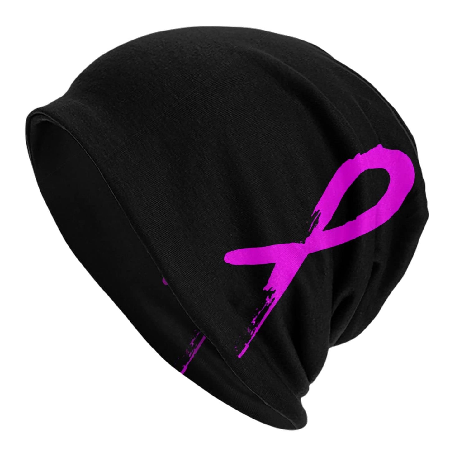 Breast Cancer Beanie Chemo Hat Cancer Headwear Knitted Hats Baggy Slouchy Knit Hat Scarf Cap for Adults Women Men