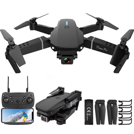 Mini Drone with Camera for Adults - Christmas Toy Gift for Teenage Boy Girl Beginner Age 14 Years Old - RC Quadcopter Multirotors | Foldable UAV | WiFi HD FPV Live Video | One Key Take Off/Land | Altitude Hold | Headless Mode | 360° Flip | Carrying Case (