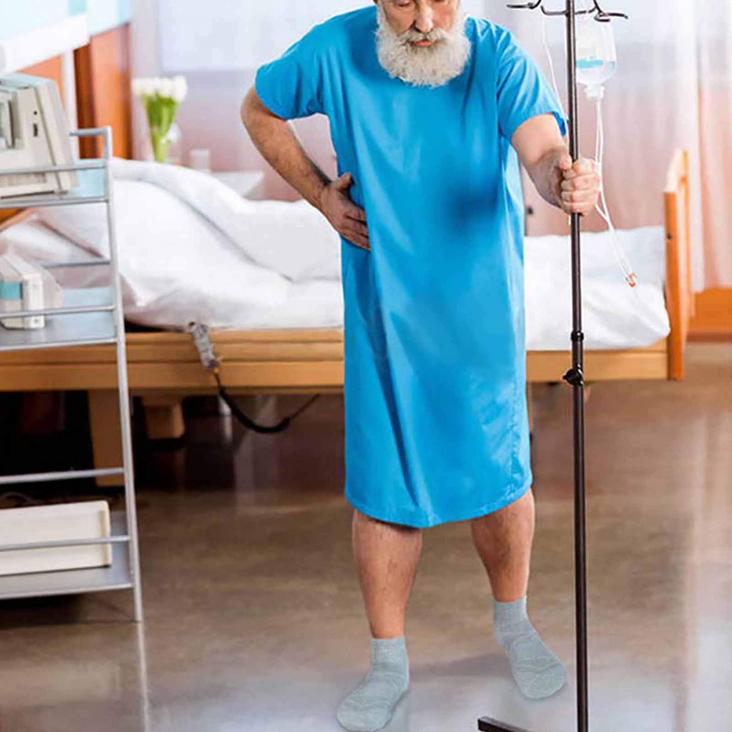 NOVAYARD 5 Pairs Non Slip Socks Non Skid Sticky Grippy Sock Yoga Pilates Hospital Socks Men Women(Brown,Medium)