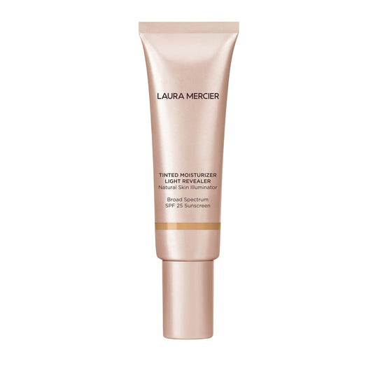 Laura Mercier Tinted Moisturizer Light Revealer Natural Skin Illuminator with SPF 25: All Day Hydration, Ultra-Sheer Coverage, Luminous & Radiant Finish, Skin Tint, Almond