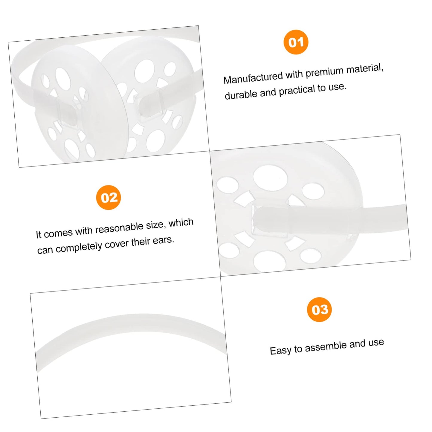 Gogogmee 4 Pcs Warm Earmuff Frame Kit Ear Muff Inner Rack Supplies Women Earmuff Making Frame and Replacement Parts for Comfort