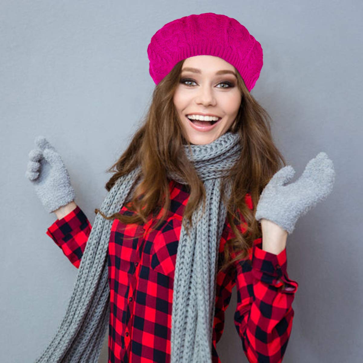 Nollia Soft Knit Solid Color Beanie, Chic, and Lightweight Crochet Knitted Style Beanie Hat for Women, One Size Slouchy Hat