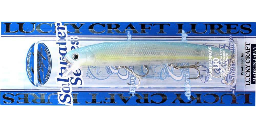 LUCKY CRAFT Flashminnow 110 (749 Super Glow OB CherryDine), Surf Fishing Lure