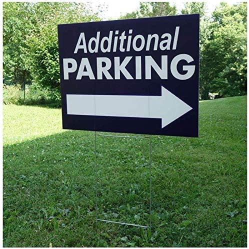 6-Pack of 24x18 Custom Yard Signs with wire H-Frame Stakes, UV Ink Printed Full Color on both Sides of each Sign.