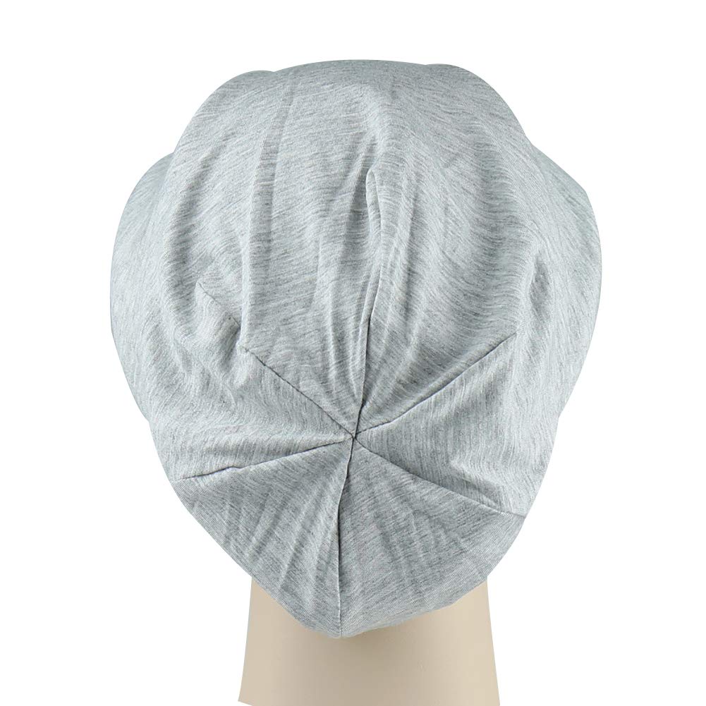 Alnorm Teenagers Cozy Satin Lined Jersey Beanie Light Gray