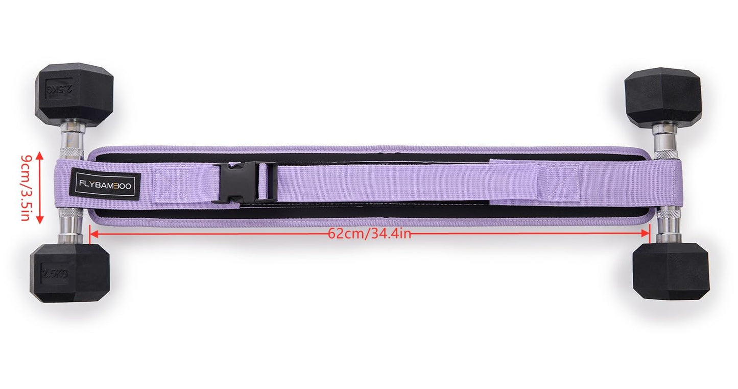 Hip Thrust Belt for Dumbbells,Booty Belt for Hip Thrust Slip-Resistant Padding Purple