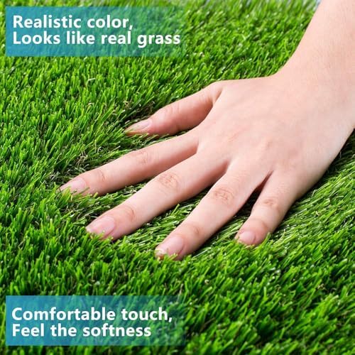 Artificial Grass, Professional Dog Grass Mat, Potty Training Rug and Replacement Turf Outdoor Rug Patio Lawn Decoration, Easy to Clean with Drainage (39.4 x 19.7 inch)