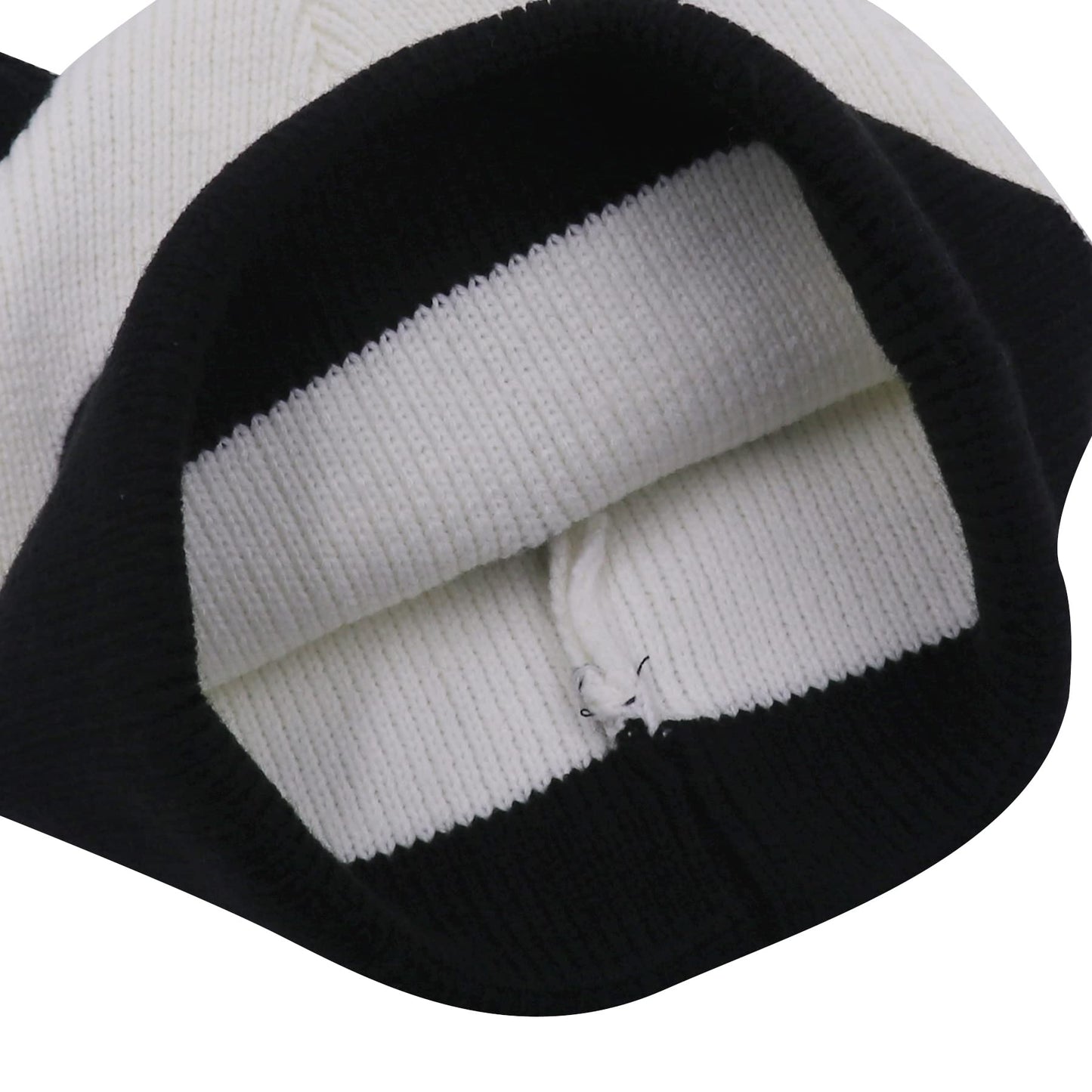 MOSSTYUS Women Men Knit Beanie Hat Winter Warm Knitted Skull Cuffed Beanies Cap Crochet Christmas Ski Beanie Headgear, Panda