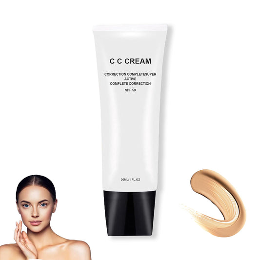 Perbella Cc Cream Self Adjusting For Mature Skin, Perbella Cc Cream For Older Women, unroxah Skin Tone Adjusting Cc Cream Spf 43, Cc Cream Foundation, Moisturizing, Non-Greasy, Breathable (Natural)