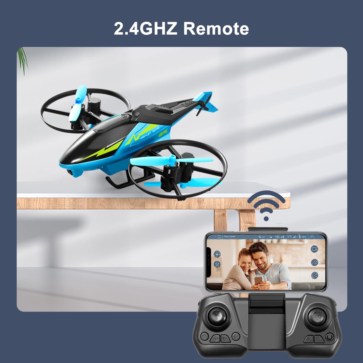 4DRC M3 Drone with 1080P HD Camera for Adults Kids Beginners,Remote Control Foldable quadcopters Helicopter Boys Toys/Gift,with Auto Hover, One Key Start,3D Flips