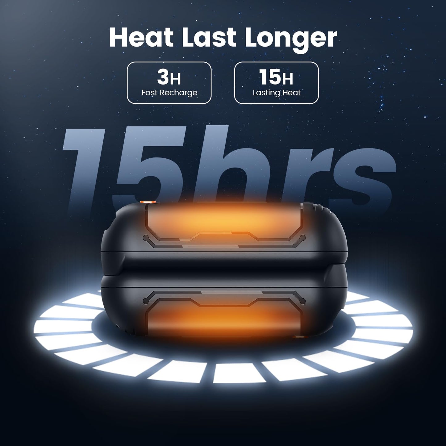 AI Hand Warmers Rechargeable 2 Pack, 15 Hrs Lasting Electric Pocket Hand Warmer, Quick Recharge 2 in 1 USB Hot Hand Warmers Reusable Portable Heater, Hunting Camping Hiking Men Womens Gifts